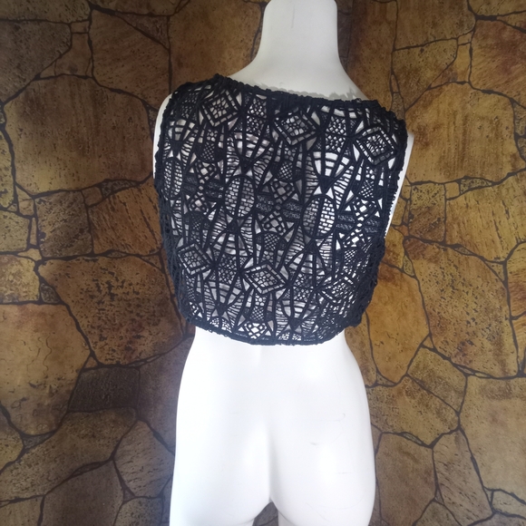 RW&CO. Black Lace Tank Top - Picture 4 of 4